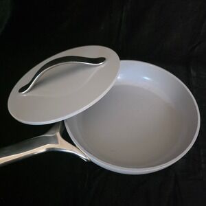 Caraway Gray Ceramic Non-Stick 8 Inch Fry Pan with Lid